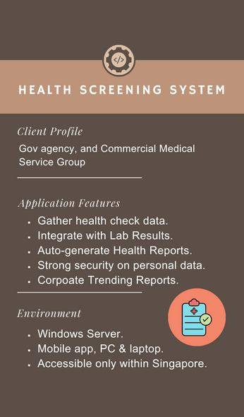 Health Screening System